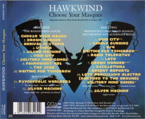 Hawkwind - Choose Your Masques (1982) [2CD Reissue 2010]