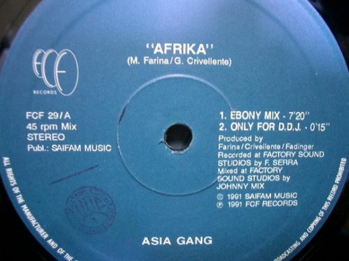 Asia Gang - Afrika (Vinyl, 12'') 1991