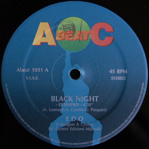 Edo - Black Night (Vinyl, 12'') 1991