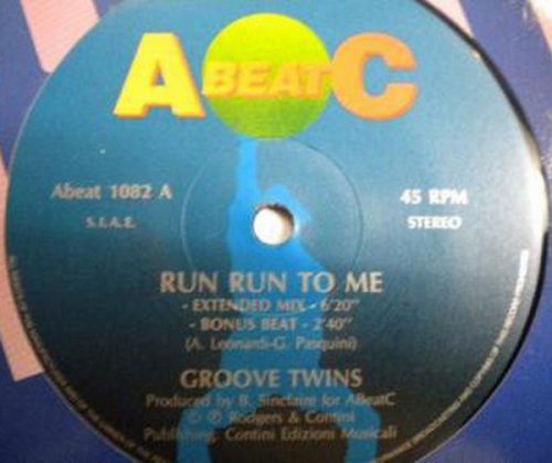 Groove Twins - Run Run To Me (Vinyl, 12'') 1992