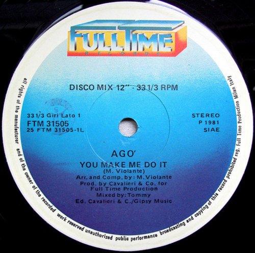 Ago' - You Make Me Do It (Vinyl, 12'') 1981