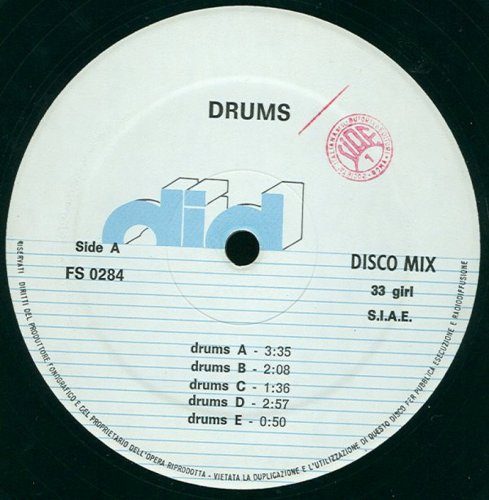 Alessandro Novaga - Drums (Vinyl, 12'') 1984
