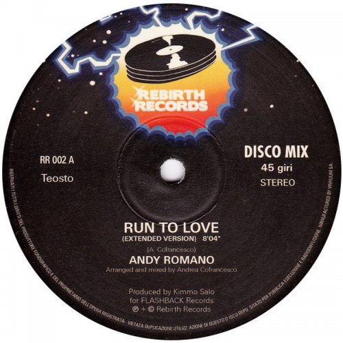Andy Romano - Run To Love / Stay With You (Vinyl, 12'') 2009