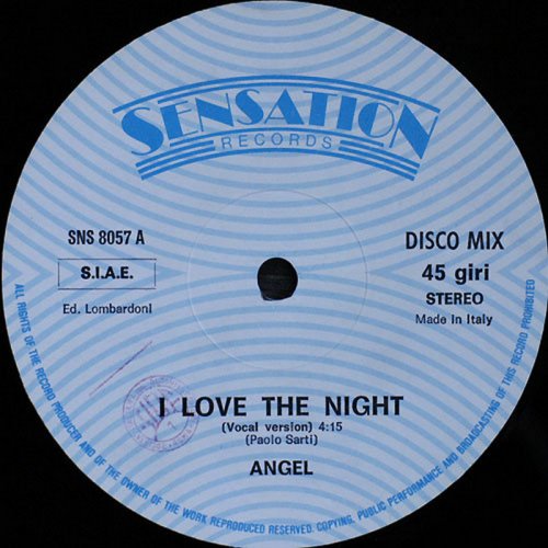 Angel - I Love The Night (Vinyl, 12'') 1987