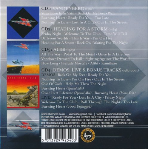 Vandenberg - The Complete ATCO Recordings 1982-2004 (2021) [4CD Box]