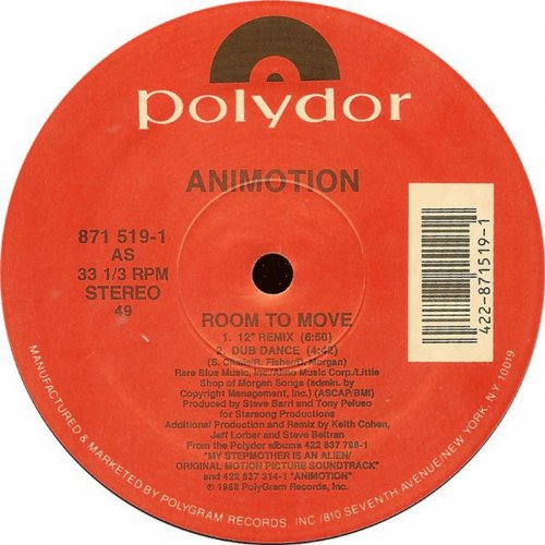 Animotion - Room To Move (Vinyl, 12'') 1988