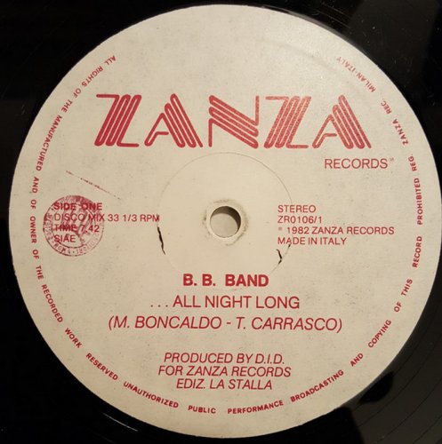 B. B. Band - ..All Night Long (Vinyl, 12'') 1982