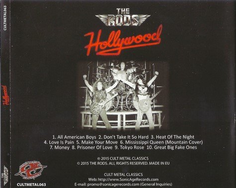 The Rods - Hollywood (1986) [Reissue 2015]