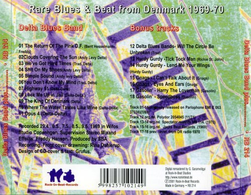 Delta Blues Band, Hurdy Gurdy, Gnags, Gasolin - Rare Blues & Beat From Denmark 1969-70 [2001]
