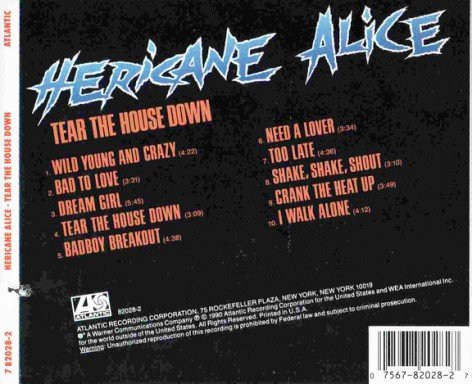 Hericane Alice - Tear The House Down [Vinyl Rip 24/96+CDRip] (1990)