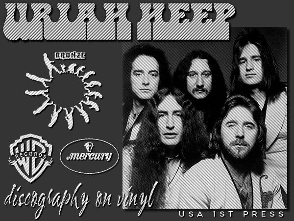 URIAH HEEP «Discography on vinyl» (13 x LP • USA 1St Press • 1970-1978)