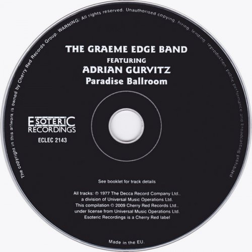 The Graeme Edge Band Featuring Adrian Gurvitz - Paradise Ballroom (1977/2009)