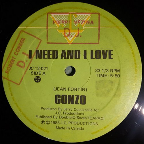 Gonzo - I Need And I Love (Vinyl, 12'') 1983