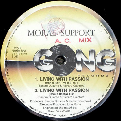 Moral Support - Living With Passion (Vinyl, 12'') 1984