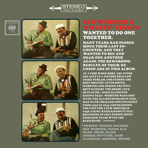 Ben Webster & "Sweets" Edison - Wanted To Do One Together (2014) 1962