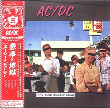 AC-DC: © 2008 ® 1976 "Dirty Deeds Done Dirt Cheap" (Japanese Press 2007-2008)