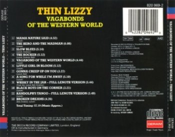 Thin Lizzy - Vagabonds Of The Western World 1973