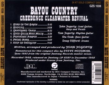 Creedence Clearwater Revival : © 1968 ''Bayou Country''(DCC Gold Disc)