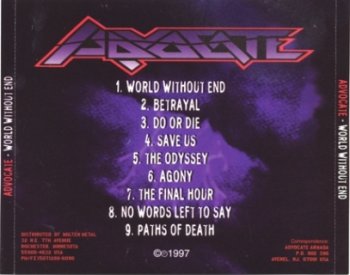 Advocate - World Without End 1997