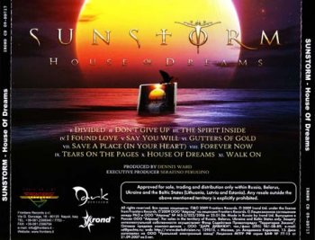 Sunstorm (ex Joe Lynn Turner) - House Of Dreams 2009