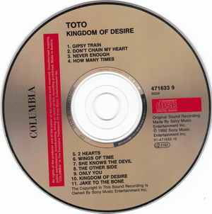 Toto © - 1992 Kingdom Of Desire