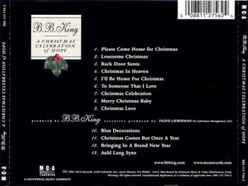 B.B. King : © 2001 ''A Christmas Celebration of Hope''
