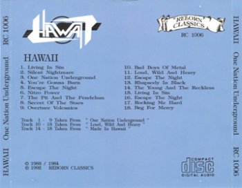 Hawaii - One Nation Underground 1983 
