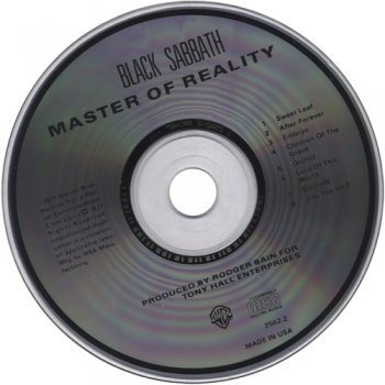 Black Sabbath - Master Of Reality US  (1st Press WB 2562-2)