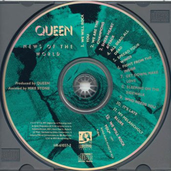 Queen - News Of The World  Hollywood HR-61037-2  (1991)