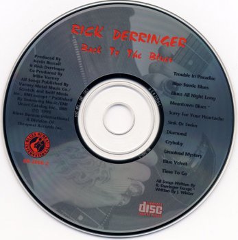 Rick Derringer - Back To The Blues (BB-2008-2)