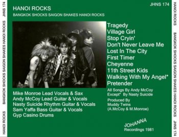 Hanoi Rocks – Bangkok Shocks Saigon Shakes Hanoi Rocks 1981