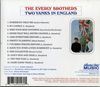 The Everly Brothers © - 1966 Two Yanks In England