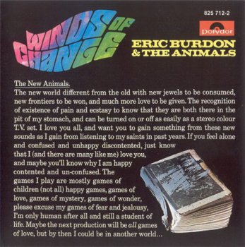 Eric Burdon & The Animals - Winds Of Change (West German Polydor Press 1991) 1967