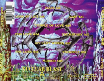 Crematory : © 1997 ''Awake'' (1997 Nuclear Blast CD-27361 62692)