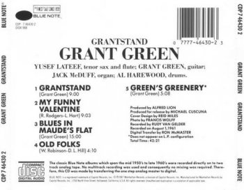 Grant Green : 1950's-60's © 1987 ''Grantstand'' (Blue Note)