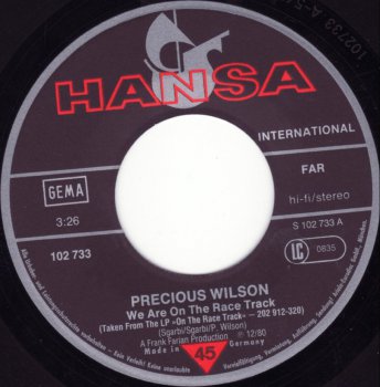 Precious Wilson ©1980 - On The Race Track (2005)