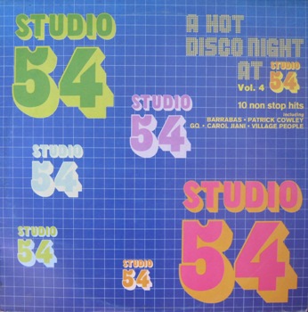 VARIOUS - STUDIO 54 Vol.4 (10 non stop hits) (Derbi - DBR 20297, VinylRip 16/44) 1982