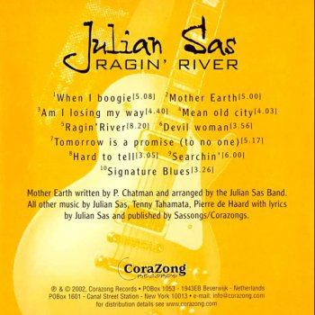 Julian Sas ©2002 - Ragin' River (2-CD)
