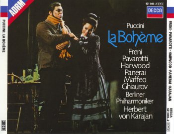 Puccini: Berlin Philharmonic Orchestra / Herbert von Karajan conductor - La Boh&#232;me (2CD Set Decca Records) 1990