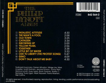Philip Lynott (ex-Thin Lizzy) - The Philip Lynott Album (1982)