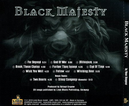 Black Majesty - In Your Honour [Limited Edition] (2010)