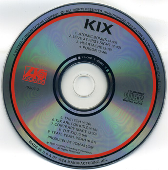 KIX: Kix (1981) (Atlantic 19307-2)