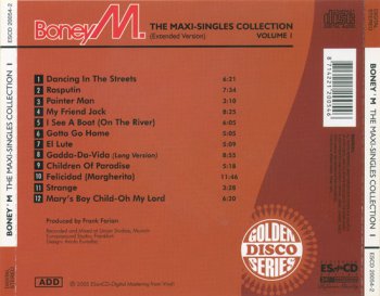 BONEY M: The Maxi-Singles Collection, Volume 1 (2005) (ESCD 20054-2)