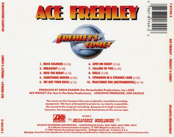 ACE FREHLEY: Frehley's Comet (1987) (Non-remastered, Atlantic/Megaforce 781749-2)