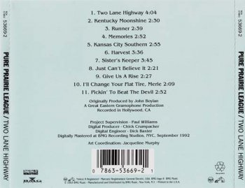 Pure Prairie League - Two Lane Highway [Remastered & Re-released 1993] 1975