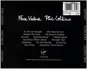 Phil Collins - Face Value (1981)