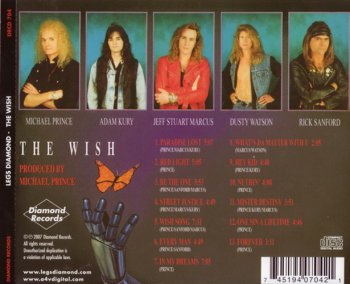 Legs Diamond - The Wish 1993 (Diamond Rec. 2007)