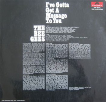 Bee Gees - I've Gotta Get A Message To You (Polydor Lp VinylRip 24/96) 1968