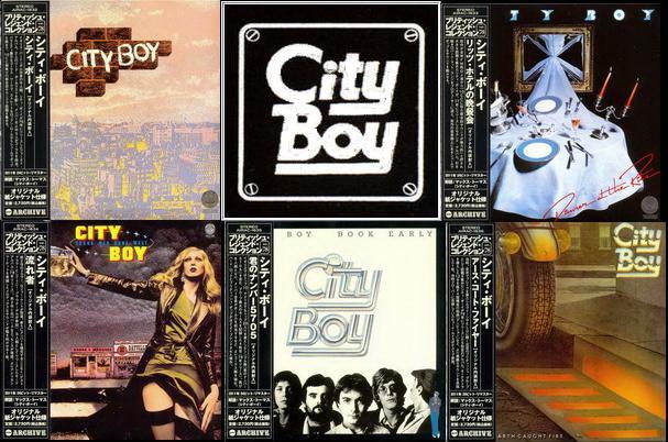 City Boy: 5 Albums &#9679; Air Mail Archive Japan MiniLP 24Bit Remaster 2011 &#9679; 1976 City Boy/1976 Dinner At The Ritz/1977 Young Men Gone West/1978 Book Early/1979 The Day The Earth Caught Fire