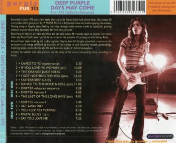 Deep Purple - Days May Come And Days May Go 2008 (2CD Special Edition)